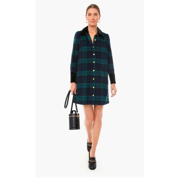 Tuckernuck Dresses & Skirts - Tuckernuck Blackwatch Twiggy Wool Dress XL